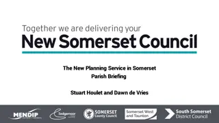 Enhancing Planning Services in Somerset Parish - Briefing and Structure Overview