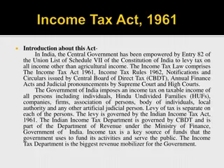 Overview of Income Tax Authorities in India