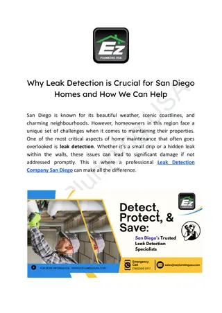 Essential Leak Detection for San Diego Homes