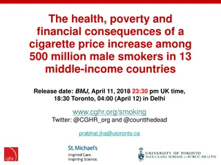 Impact of Cigarette Price Increase on Health and Poverty among Male Smokers in Middle-Income Countries