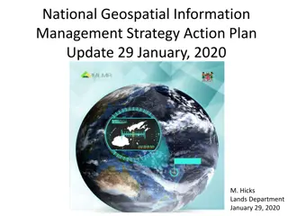 National Geospatial Information Management Strategy Action Plan Update