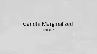 Gandhi's Marginalization in Indian Nationalist Politics from 1931-1947