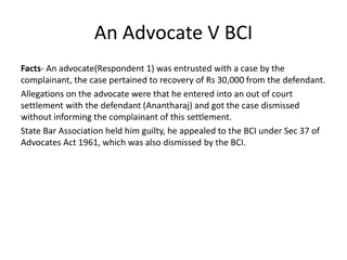 Advocacy and Ethics: A Case Study on Professional Misconduct