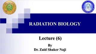 Biological Effects of Radiation in Radiation Biology Lecture