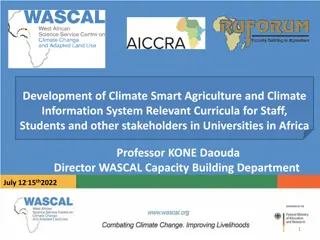 Promoting Climate-Smart Agriculture and Capacity Building in Universities Across Africa