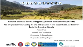 Progress Report on Evaluating Food Insecurity in Lake Tana Sub-Basin, Ethiopia