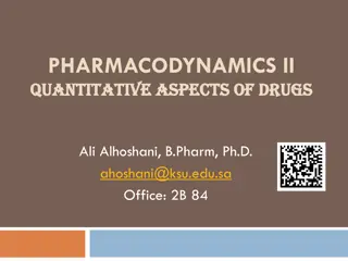 Quantitative Aspects of Drug Action