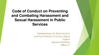 Code of Conduct on Preventing and Combating Harassment in Public Services - Cyprus Case Study