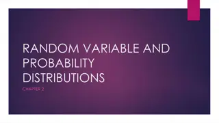 Random Variables and Probability Distributions