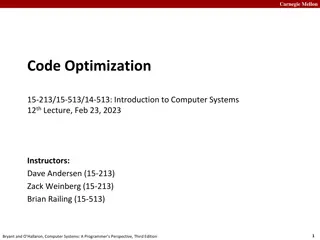 Evolution of Compiler Optimization Techniques at Carnegie Mellon