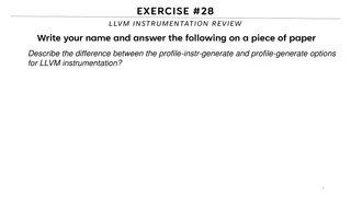 The Difference Between LLVM Profile-Instr-Generate and Profile-Generate Options