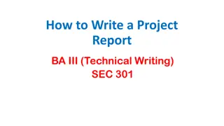 Writing an Effective Project Report: Essential Steps and Tips