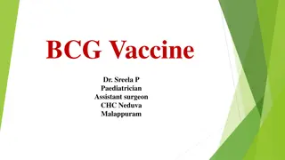 BCG Vaccine: Overview, Administration, and Considerations