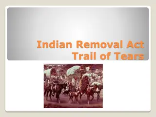 The Indian Removal Act and the Trail of Tears