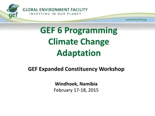 Climate Change Adaptation Programming Strategy and Priorities