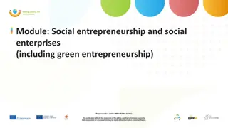 Social Entrepreneurship and Social Enterprises