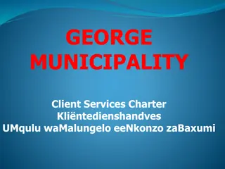 George Municipality Client Services Charter Overview