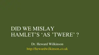 Insights into the World of Shakespearean Literature by Dr. Heward Wilkinson