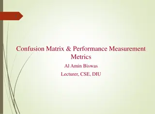 Confusion Matrix and Performance Measurement Metrics