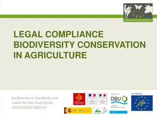 Legal Compliance for Biodiversity Conservation in Agriculture