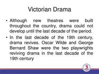 Revival of Drama and Poetry in Victorian Era