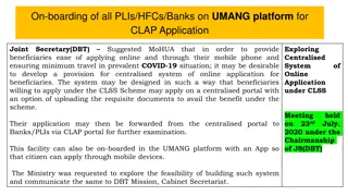 Streamlining CLAP Application Process through Centralized System on UMANG Platform