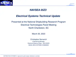 NAVSEA 05Z3 Electrical Systems Update Summary