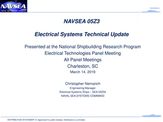 NAVSEA Electrical Systems Technical Updates Summary