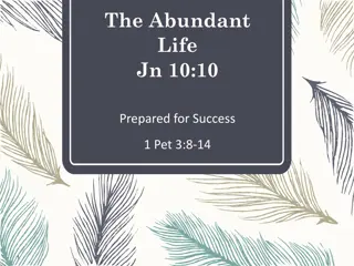 Abundant Life: Key to Success Through God's Help