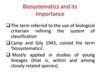 Biosystematics and Its Significance in Biological Classification