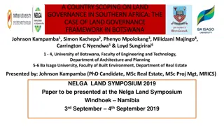 Land Governance Framework in Botswana: A Country Scoping Study