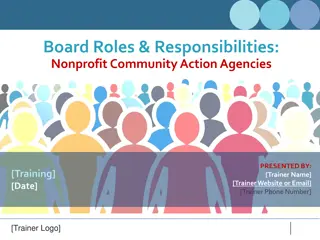 Board Roles and Responsibilities in Nonprofit Community Action Agencies