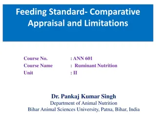 Feeding Standards in Ruminant Nutrition