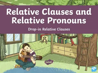 Relative Clauses and Pronouns