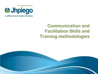 Enhancing Communication and Facilitation Skills in Training