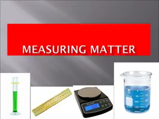 Measurement: Length, Mass, Volume, Density