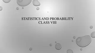 Statistics and Probability in Class VIII