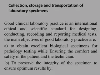 Best Practices for Clinical Laboratory Specimen Handling