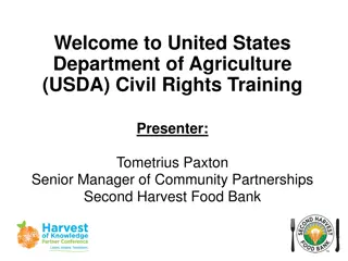 United States Department of Agriculture Civil Rights Training Overview