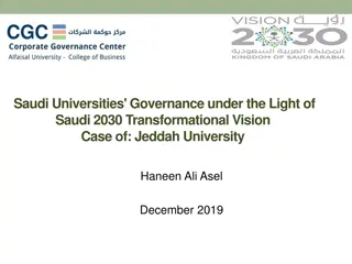 Enhancing Higher Education Governance in Saudi Universities: A Case Study of Jeddah University