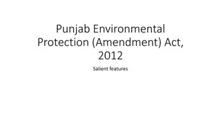 Environmental Protection Act Amendments in Punjab 2012