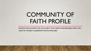 Secrets for Effective Faith Community Profile to Find the Best Leadership Match