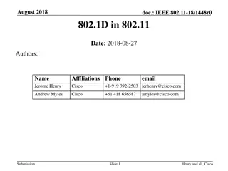 Evolution of Standards: IEEE 802.11 and 802.1D Relationship