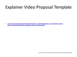 Comprehensive Explainer Video Proposal Template & Guide