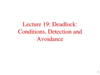 Deadlock: Conditions, Detection, and Avoidance