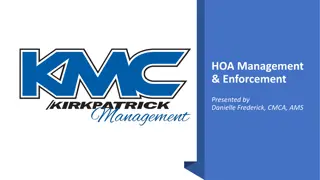 Understanding HOA Management and Enforcement Process