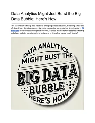 Data Analytics Might Just Burst the Big Data Bubble_ Here's How