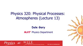 Atmospheric Physics: Ideal Gas Law and Maxwellian Distribution