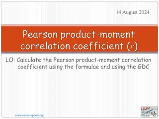 Pearson Product-Moment Correlation Coefficient