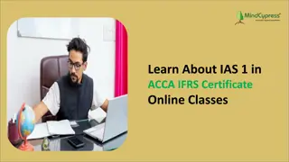 Learn About IAS 1 in ACCA IFRS Certificate Online Classes